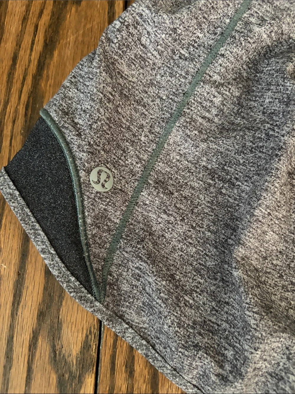 lululemon athletica Heather Grey Athletic Shorts